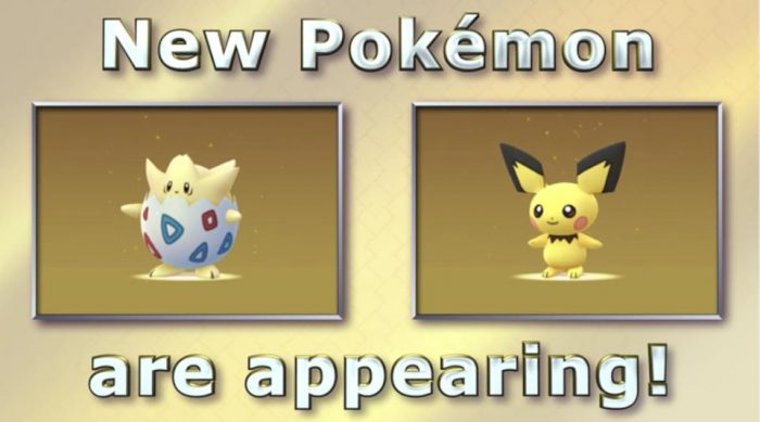 Segunda geração chega a Pokémon GO com seus bebês e com um Pikachu Natalino
