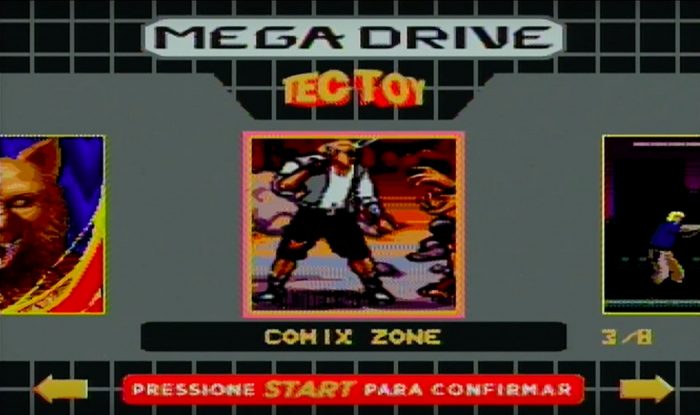 Chegou a hora de ver os jogos rodando no Mega Drive da Tectoy