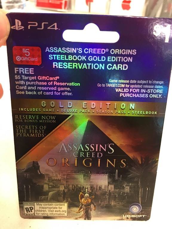Cartão de jogo de PS4 vazado na Internet confirma Assassin's Creed Origins, com missão no Egito