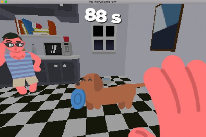 Este game te dá o objetivo de ignorar pessoas em uma festa e brincar com cachorros