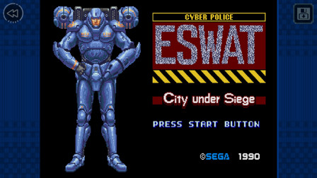 SEGA Forever ganha mais um clássico em sua coleção - ESWAT: City Under Siege