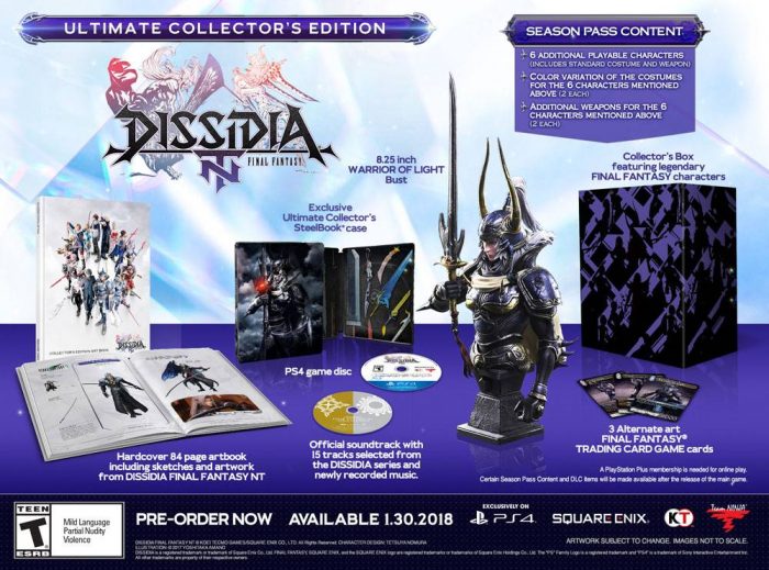 É hora de pancadaria com o vídeo de abertura e a edição de colecionador de Dissidia Final Fantasy NT