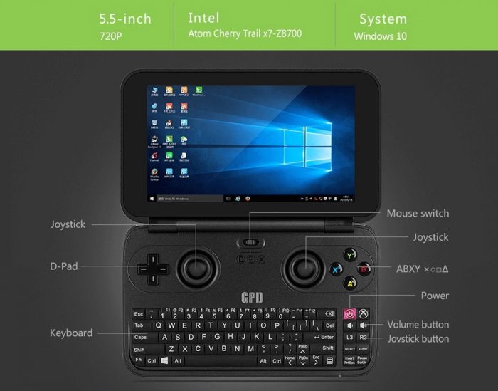 Conheça o GPD Win, mini laptop do tamanho de um 3DS XL com controle integrado