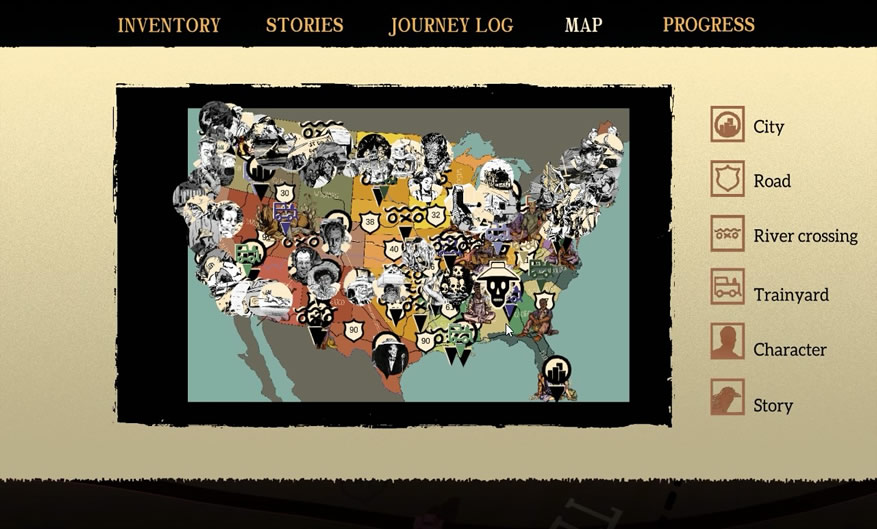 Mapa de Where the Water Tastes Like Wine