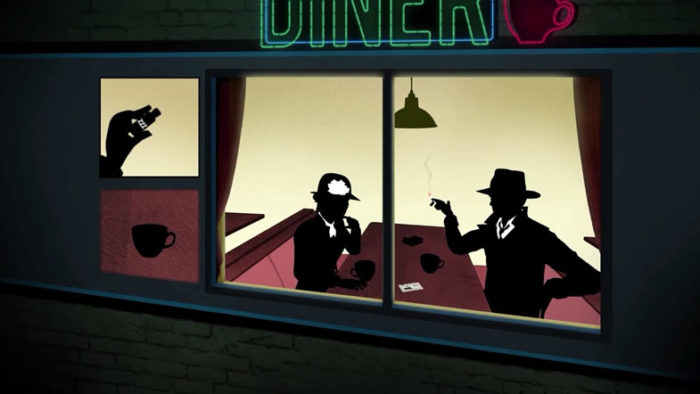 Jogo no estilo de filmes Noir