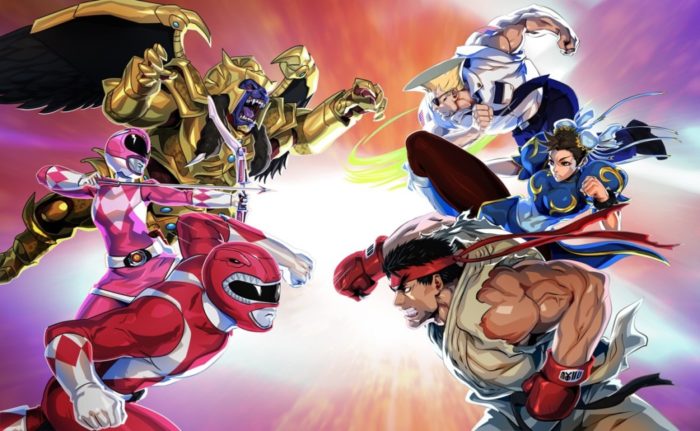 Sabia que está rolando um crossover de Street Fighter com Power Rangers?