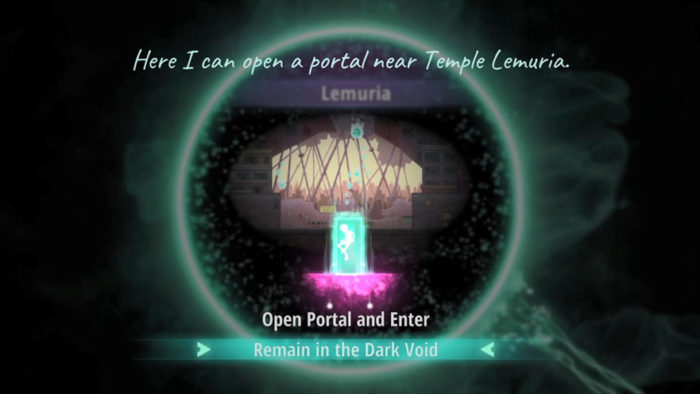 To Leave menu do portal Lemuria