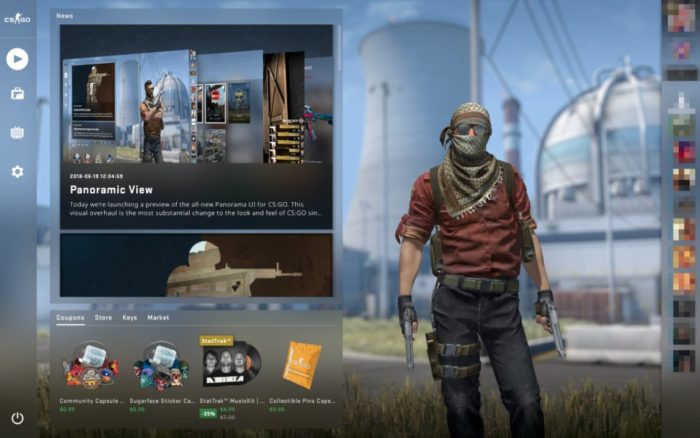 Counter Strike: GO vai ganhar uma nova interface em seus menus