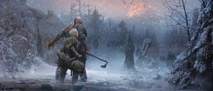 God of War ganha artes incríveis que levam seu mundo nórdico para os quadros