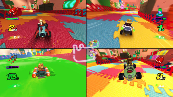 Análise Arkade: Nickelodeon Kart Racers traz personagens famosos, corridas genéricas e muita gosma verde