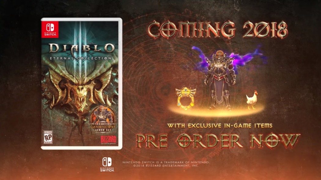 Diablo III: Eternal Collection é oficialmente anunciado para o Nintendo Switch