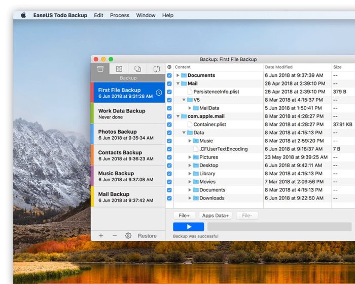 EaseUS Todo Backup for Mac