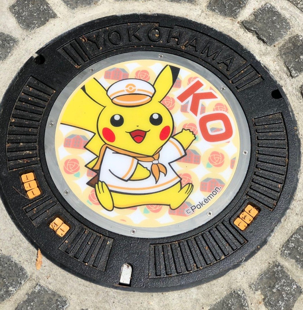 Japão ganha lindas tampas de bueiro com artes de Pokémon!