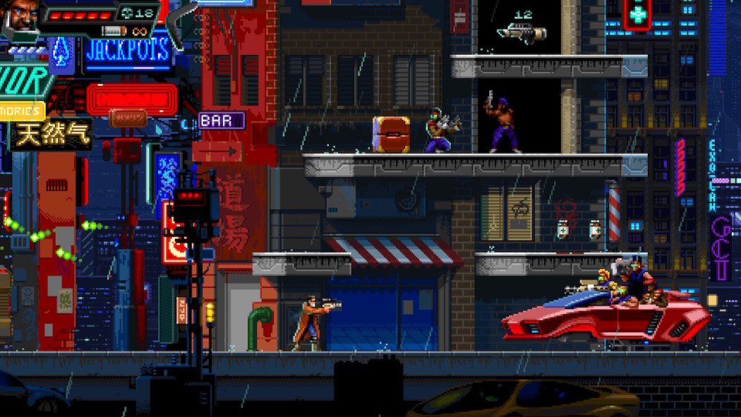 Análise Arkade: Huntdown traz ótimos tiroteios cyberpunk com cara de jogo de arcade
