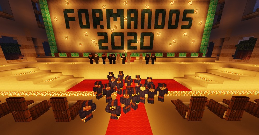 Estudantes brasileiros realizam cerimônia de formatura dentro de Minecraft!