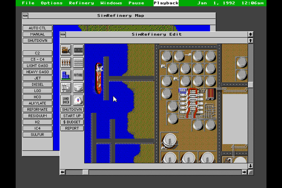 SimRefinery, simulador de refinaria esquecido da Maxis, foi encontrado e pode ser jogado
