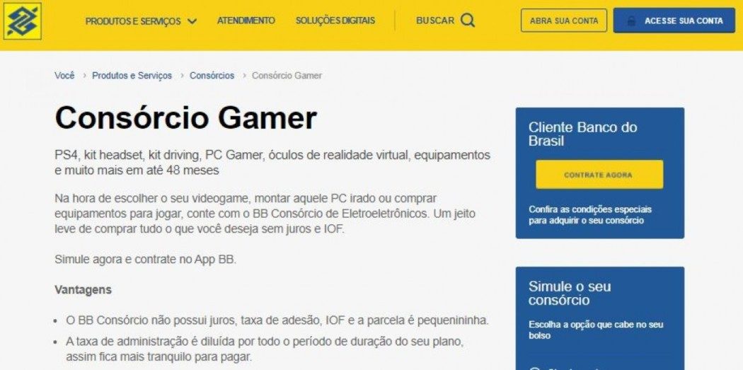 Afinal, o “Consórcio Gamer” do Banco do Brasil é uma boa?