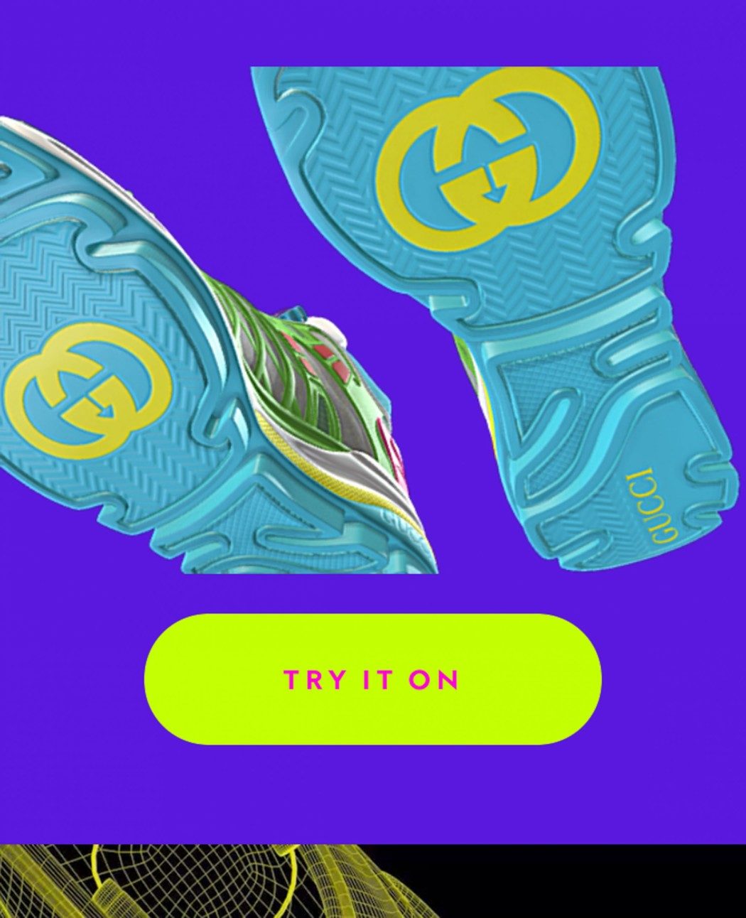 Gucci lança tênis "digital" para uso em games como Roblox e aplicativos parceiros