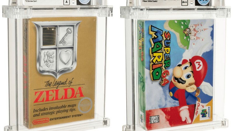 Cartuchos lacrados de Zelda e Super Mario 64 foram vendidos por milhões de reais