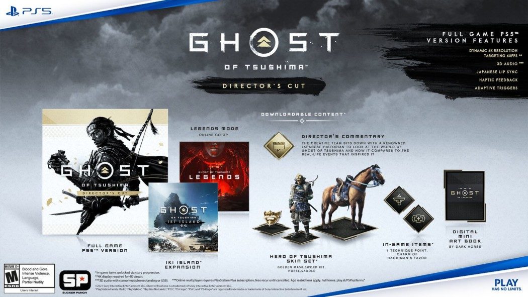 Sony anuncia Ghost of Tsushima: Director's Cut com novos conteúdos para PS4 e PS5