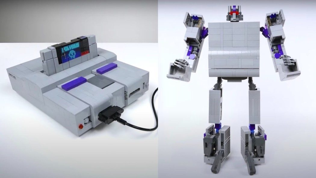 Artista cria um Super Nintendo de LEGO que também se torna um robô