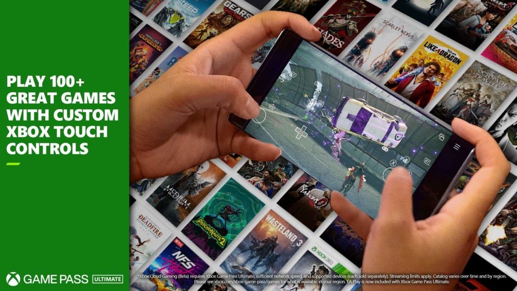 Xbox Cloud Gaming já tem mais de 100 games jogáveis por controles na tela