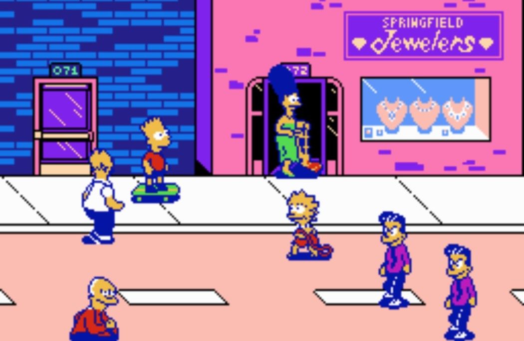Brasileiro está fazendo um Port do game dos Simpsons de arcade para o NES