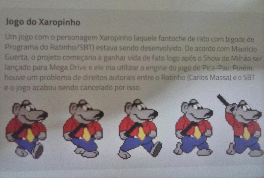 Você sabia que o Xaropinho quase teve um jogo para o Mega Drive?
