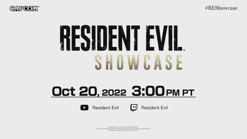 Capcom anuncia seu Resident Evil Showcase para esta quinta-feira, 20 de outubro