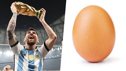 Lionel Messi venceu o ovo e agora tem a foto mais curtida do Instagram