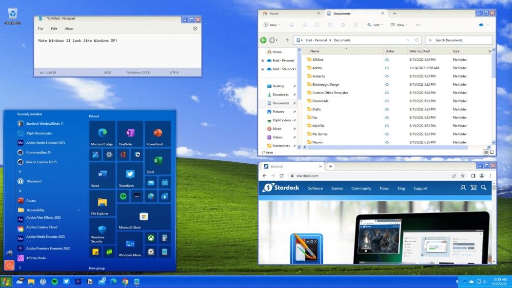 Se você sente saudade, saiba que dá pra levar o visual do Windows XP (ou o 95) para o Windows 11