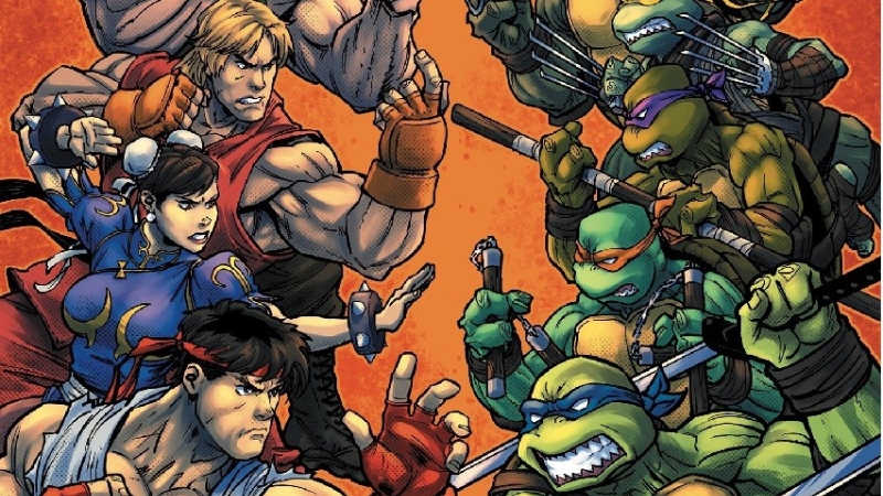 Tartarugas Ninja e lutadores de Street Fighter vão medir forças em um crossover nos quadrinhos