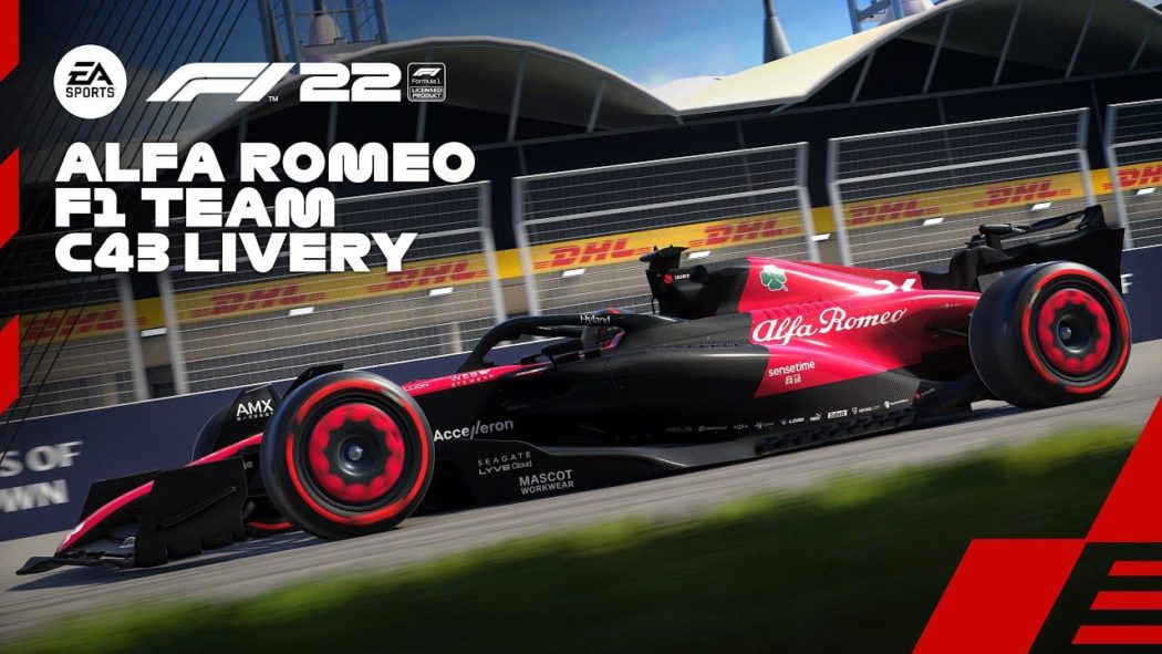 O carro da Alfa Romeo de 2023 já está disponível no F1 22, e o game chega ao EA Play em março