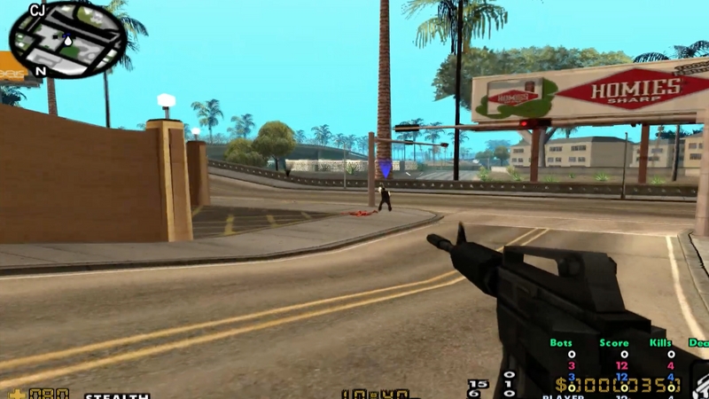 E se GTA San Andreas fosse um mapa de Counter-Strike?