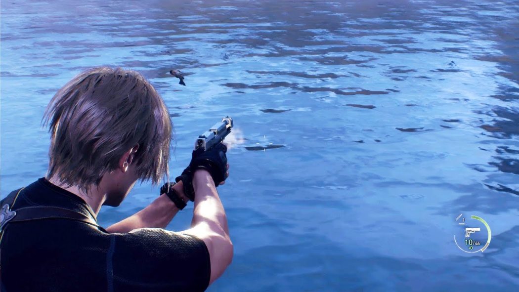 O povo do TikTok e da Steam está incentivando novatos em Resident Evil 4 a "atirarem no lago"