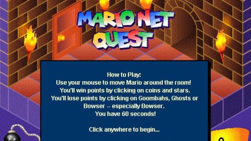 Encontraram um jogo de navegador do Mario esquecido lá no ano de 1997