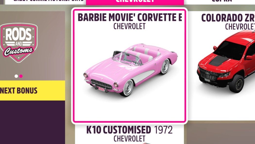 Forza Horizon 5 vai receber uma visita da Barbie, com carros inspirados em seu novo filme