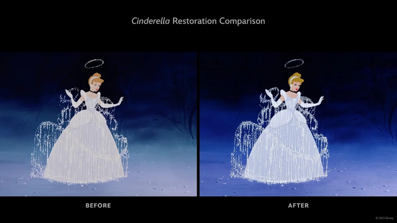 Artista que está restaurando Cinderela afirma que as cores do filme estavam "todas erradas" há décadas