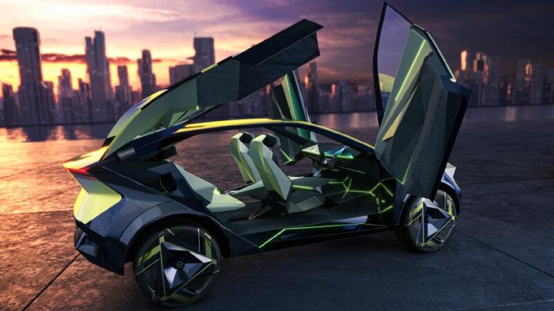Nissan traz um carro conceito elétrico que parece que fugiu de Cyberpunk 2077