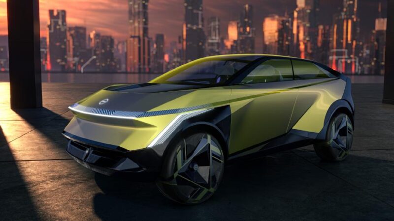 Nissan traz um carro conceito elétrico que parece que fugiu de Cyberpunk 2077