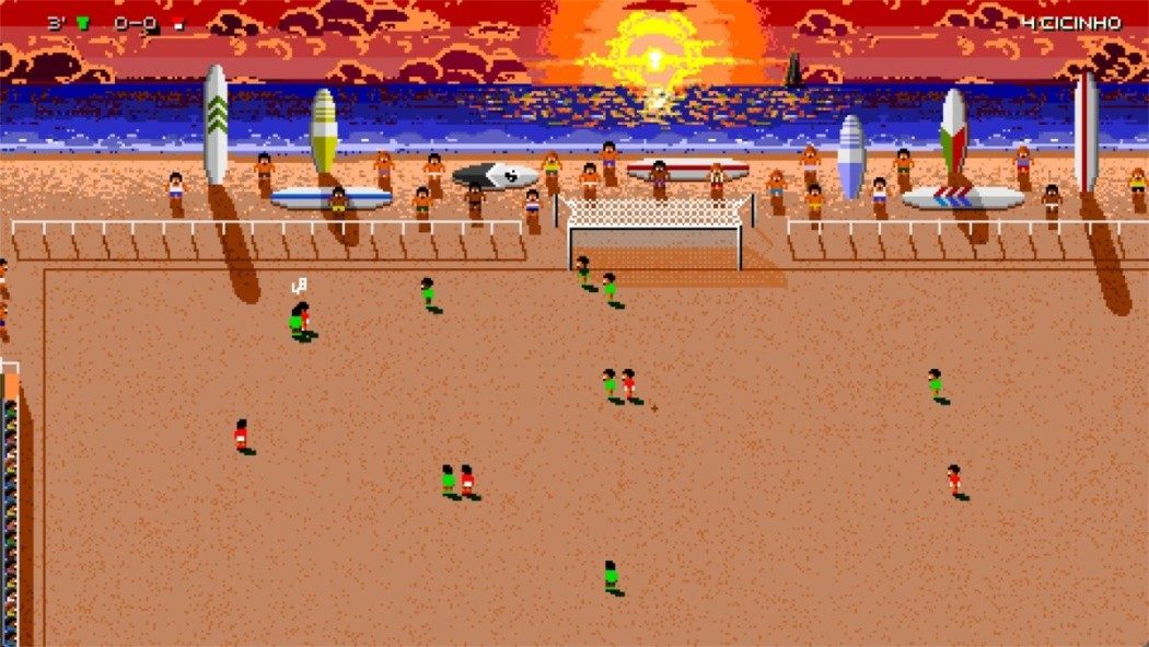 O clássico Sensible Soccer ganhou uma "arena de Beach Soccer" feita por um fã
