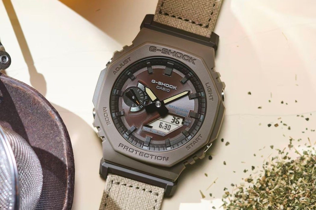 A série COEXIST da G-Shock apresenta relógios feitos de materiais reciclados
