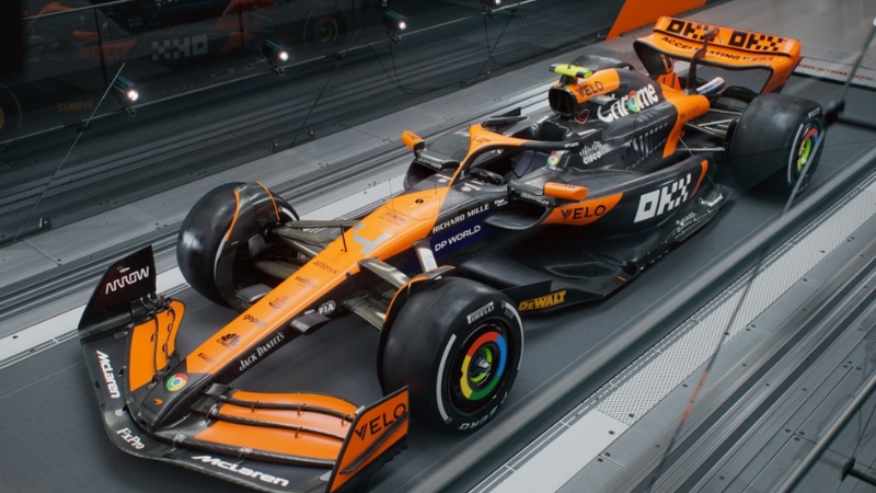 Ouça o som do motor da McLaren MCL38, o carro da equipe para a Fórmula 1 em 2024