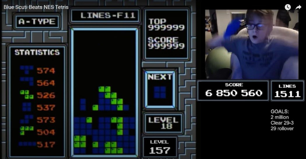 Um garoto de 13 anos conseguiu a façanha de "zerar" o Tetris de NES