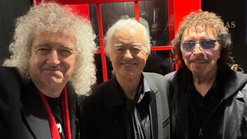 Gibson reúne Jimmy Page, Brian May e Tony Iommi em evento