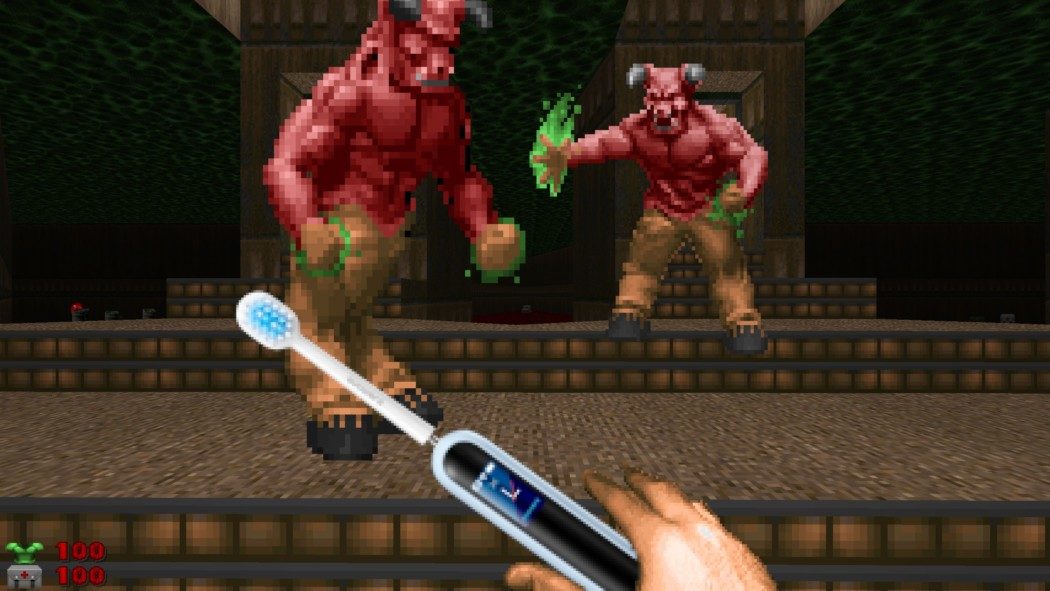 Doom ganhou mais um novo port: Uma escova de dentes eletrônica!