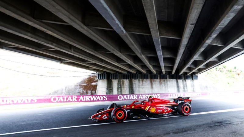 Fórmula 1 - Mesmo com as incertezas da chuva, Ferrari e Sainz mostram evolução no Japão